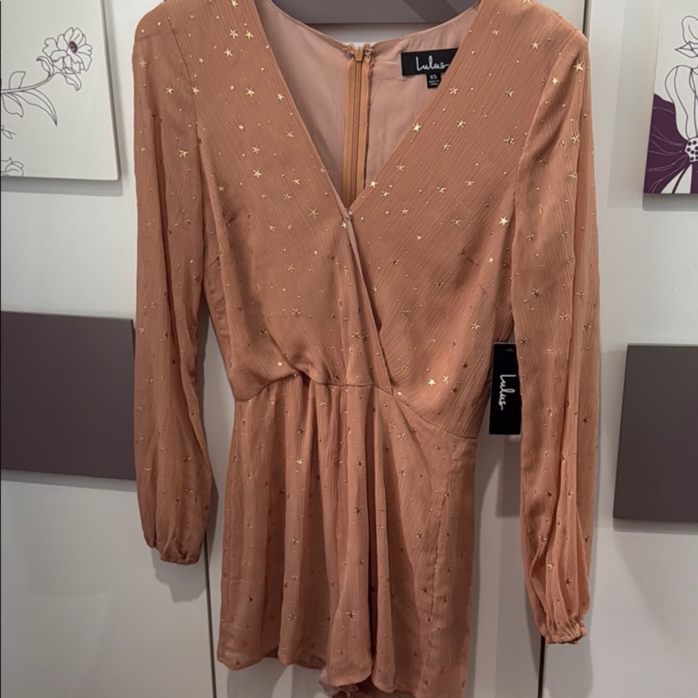 lulus romper with star detail